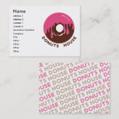 ドーナツの家の名刺 名刺 (正面/裏面)