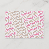 ドーナツの家の名刺 名刺 (裏面)