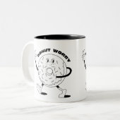 ドーナツの心配 ツートーンマグカップ (正面左)