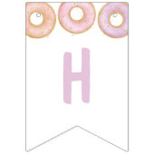 ドーナツの成長ハッピーバースデーパーティーバンティングバナー バンティングフラッグ (第2の旗)
