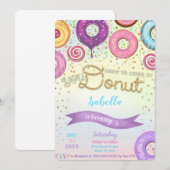 ドーナツの招待状 招待状 (正面/裏面)