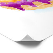 ドーナツの水彩スタック ポスター (角)