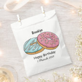 ドーナツの漫画イラスト フェイバーバッグ (クリップ留めされた状態)