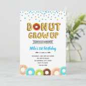 ドーナツの男の子パーティー 招待状 (スタンド正面)