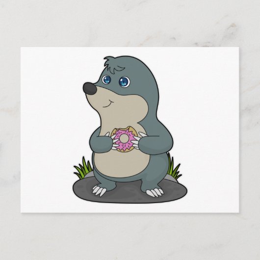 ドーナツの穴掘り ポストカード (正面)