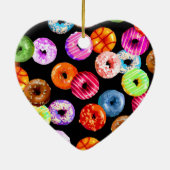 ドーナツの継ぎ目が無いパターン + あなたのbackgr。 及びアイディア セラミックオーナメント (裏面)