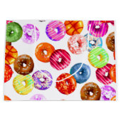 ドーナツの継ぎ目が無いパターン + あなたのbackgr。 及びアイディア ラージペーパーバッグ (正面)