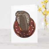 ドーナツの蛇 カード (黄色い花)