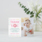 ドーナツの誕生日パーティーの写真、ありがとうございました！なんて楽しい！ ポストカード (スタンド正面)