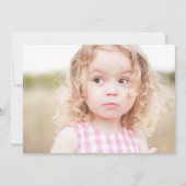 ドーナツの誕生日パーティー写真招待状 招待状 (裏面)