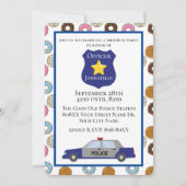 ドーナツの警察パーティー 招待状 (正面)