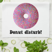 ドーナツの邪魔 キッチンタオル (折り畳み)