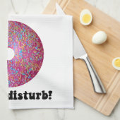 ドーナツの邪魔 キッチンタオル (四つ折り)