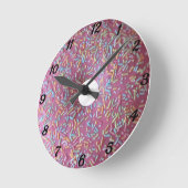 ドーナツの邪魔 ラウンド壁時計 (傾斜)