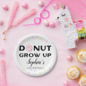 ドーナツはおもしろいの誕生会を育ちます ペーパープレート (パーティー)