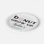 ドーナツはおもしろいの誕生会を育ちます ペーパープレート (アングル)