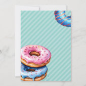ドーナツはギフトカードホルダー先生 招待状 (裏面)