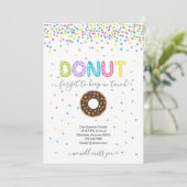 ドーナツは住所連絡をとるために発表忘れます 案内状 (スタンド正面)