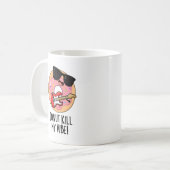 ドーナツは私のバイブおもしろいフードパンを殺す コーヒーマグカップ (正面左)