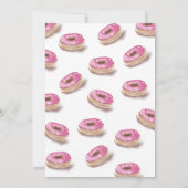 ドーナツは誕生日のパーティの招待状を育ちます 招待状 (裏面)