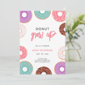ドーナツは誕生日招待状 招待状 (スタンド正面)