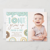 ドーナツは警官の誕生会を育ちます 招待状 (正面)