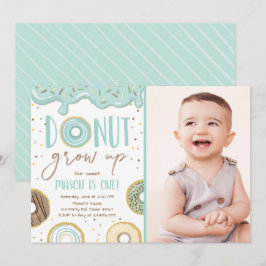 ドーナツは警官の誕生会を育ちます 招待状