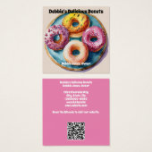 ドーナツまたはベーカリー名刺 (正面&裏面)