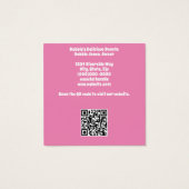 ドーナツまたはベーカリー名刺 (裏面)