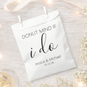 ドーナツもしマインド私は結婚式の引き出物キャンディカスタム フェイバーバッグ (クリップ留めされた状態)