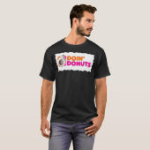 ドーナツをやる - 笑えるレーシングとドリフトカー好き Tシャツ (正面フル)