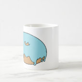 ドーナツをカスタマイズお気に入りの可能 コーヒーマグカップ (中央)