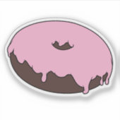 ドーナツをカスタマイズお気に入りの可能 シール (正面)