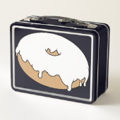 ドーナツをカスタマイズお気に入りの可能 メタルランチボックス (裏面)