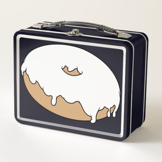 ドーナツをカスタマイズお気に入りの可能 メタルランチボックス (正面)