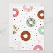 ドーナツをテーマにした誕生日招待状 招待状 (裏面)
