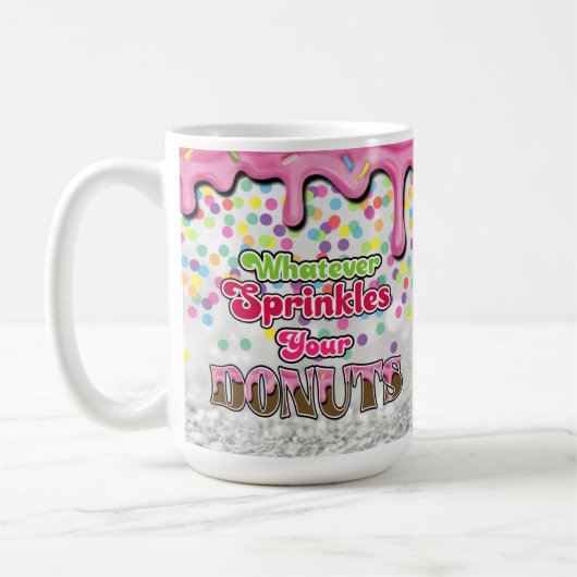 ドーナツを振りかけるもの コーヒーマグカップ (左)