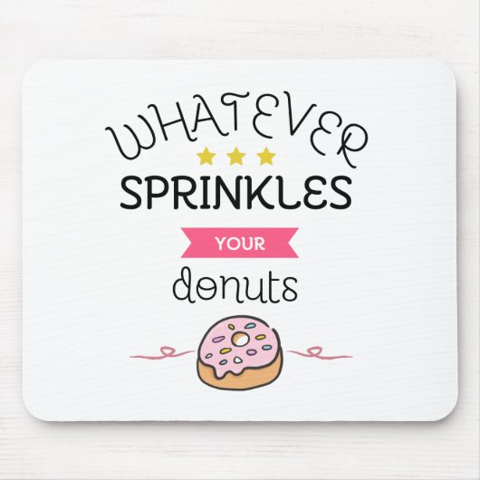 ドーナツを振りかける事は何でも マウスパッド (正面)