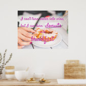 ドーナツを朝ご飯にできる ポスター (キッチン)