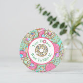 ドーナツを逃すな！ドーナツの誕生日パーティー招待状２ 招待状 (スタンド正面)