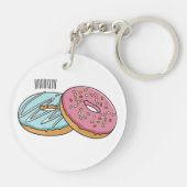 ドーナツアニメイラストレーション キーホルダー (裏面)