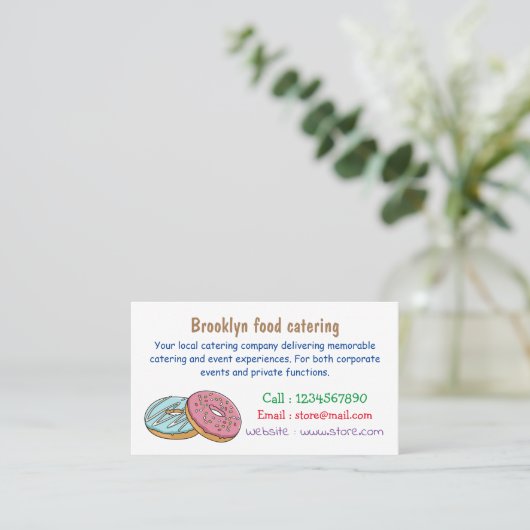 ドーナツアニメイラストレーション 名刺 (スタンド正面)