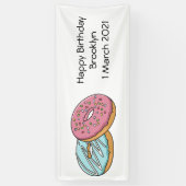 ドーナツアニメイラストレーション 横断幕 (縦)