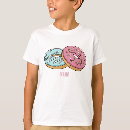 ドーナツアニメイラストレーション Tシャツ (正面)