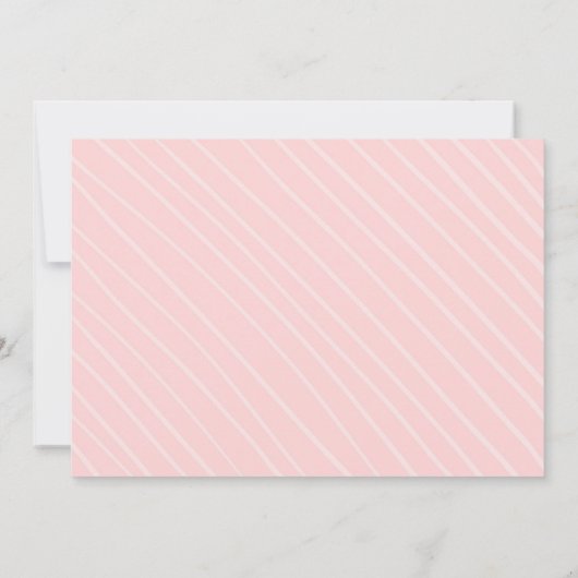 ドーナツウォーターカラースウィートワンガールファースト誕生日 招待状 (裏面)