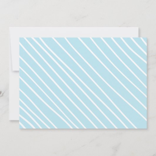 ドーナツウォーターカラースウィートワンボーイフファースト誕生日 招待状 (裏面)