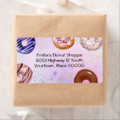 ドーナツウォーターカラー住所 シール (インサイチュ)