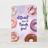 ドーナツウォーター色ありがとう カード (正面)