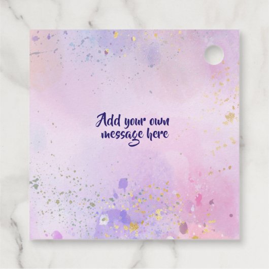 ドーナツウォーター色ありがとう フェイバータグ (裏面)