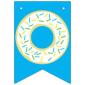 ドーナツカラフルドーナツ1st誕生日パーティーテーマ バンティングフラッグ (第2の旗)